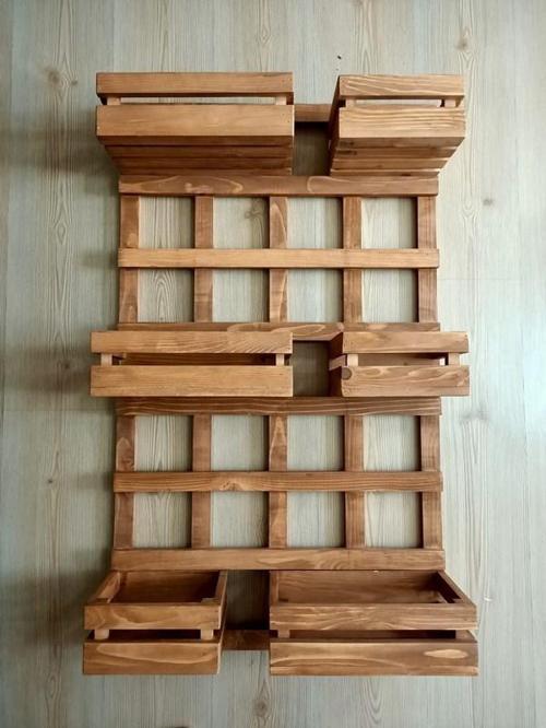 Ahşap 6'lı Çiçeklik Saksılık Stand