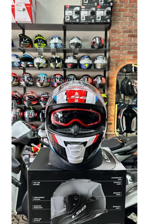 STORM 2 RACER MAVİ-KIRMIZI KASK