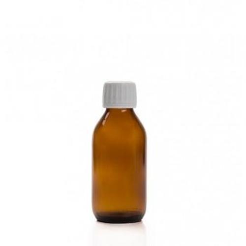 Şişe Amber Cam 100 Ml - Kahverengi Ecza Numune Şişesi 100cc Kapaklı