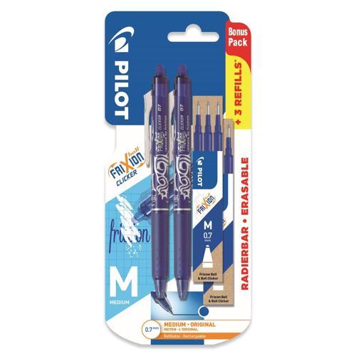 Frixion Clicker - Geri Çekilebilir Silinebilir Jel Mürekkep Kalem + Yedek Refill