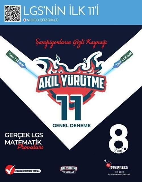 8. Sınıf LGS Matematik 11 Genel Deneme Akıl Yürütme Yayınları