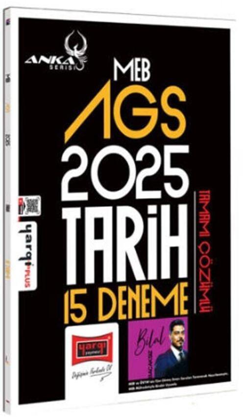 2025 MEB AGS Anka Serisi Tarih Tamamı Çözümlü 15 Deneme Yargı Yayınları