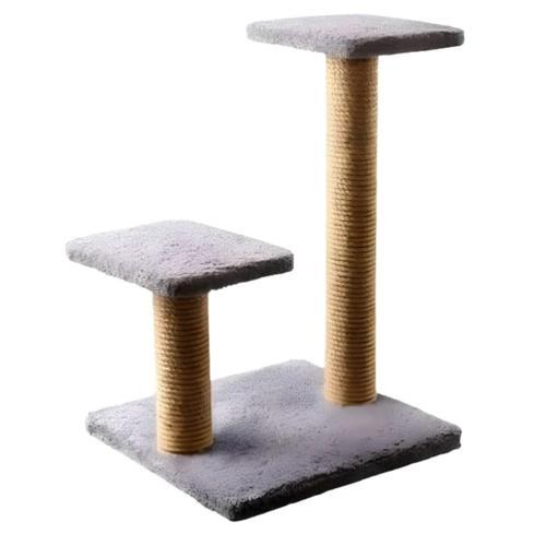 Pet Çift Stepli Kedi Tırmalama Gri