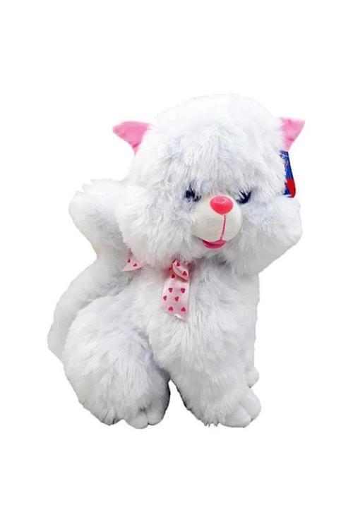 Peluş 50 Cm Sesli Oturan Tombul Kedi OYUN VE  UYKU ARKADAŞIM
