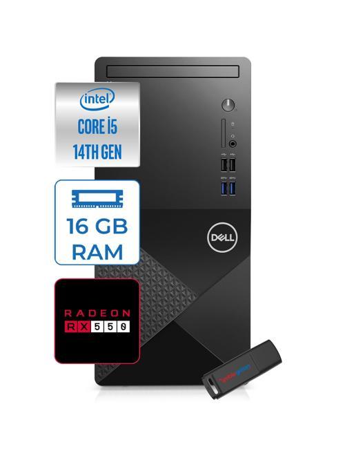Vostro 3020MT Intel Core I5 14400 16GB 2tb SSD 4GB/RX550 WİN11H Masaüstü Bilgisayar ZTN2042VDT3020MTRH109+ZETTAUSBBELLEK