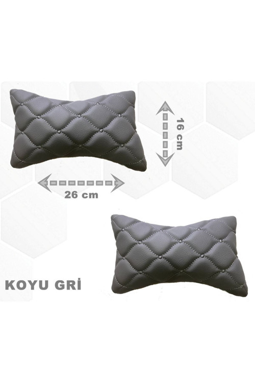Citroen C4 Hb 2012-2017 Arası Oto Koltuk Boyunluk Suni Deri Ve Jarse 2 Adet