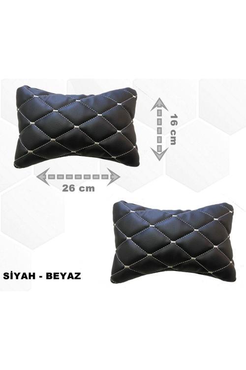 Honda Civic 2001-2006 Arası Oto Koltuk Boyunluk Suni Deri Ve Jarse 2 Adet