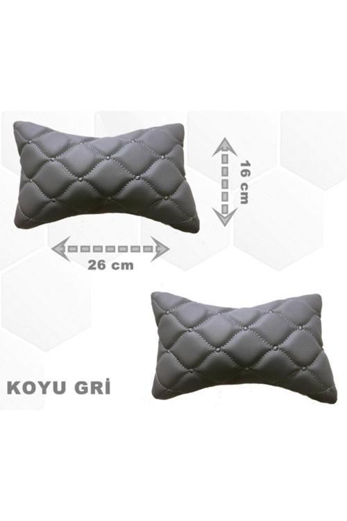 Hyundai I20 2012-2014 Arası Oto Koltuk Boyunluk Suni Deri Ve Jarse 2 Adet