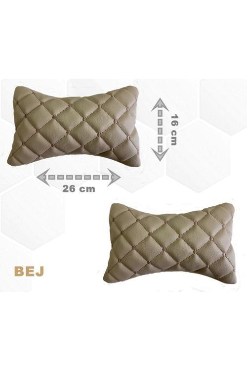 Renault Laguna 3 2008 Sonrası Oto Koltuk Boyunluk Suni Deri Ve Jarse 2 Adet