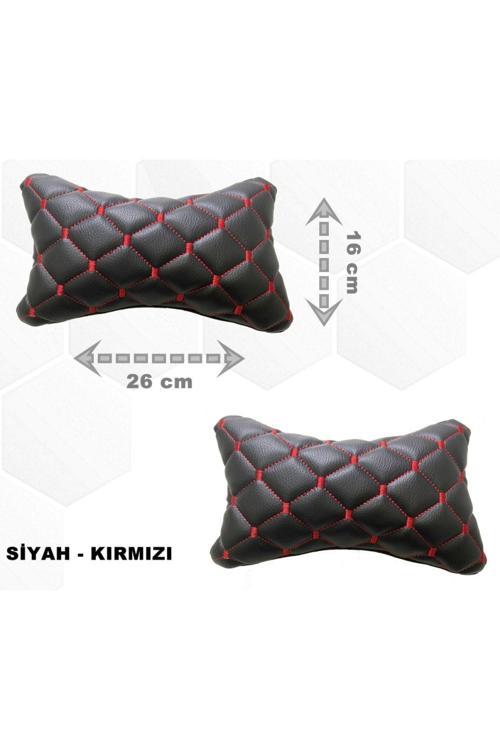 Peugeot 407 2004-2010 Arası Oto Koltuk Boyunluk Suni Deri Ve Jarse 2 Adet