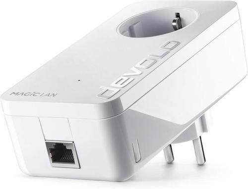 Magic 2 LAN (1-1-1) I Ek WiFi Güçlendirici Adaptör I Powerline: 2.400 Mbps I 2x gigabit LAN bağlantı noktası I Wi