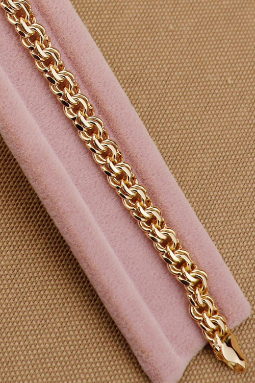 Xuping Bileklik - Vip Şık Zarif İç İçe Zincir Model Xuping Bileklik Rose 20Cm Yeni Sezon