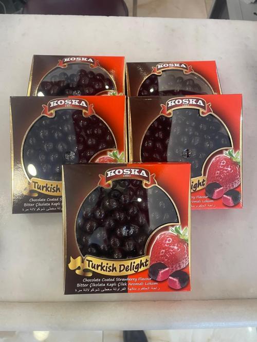 ÇİLEKLİ LOKUM DRAJE 220 GR 1 ADET