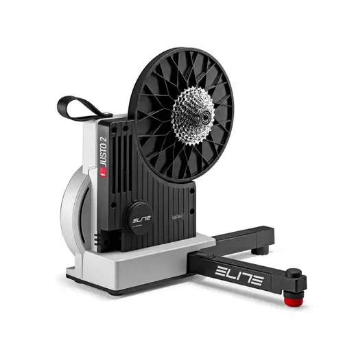 ELITE JUSTO2 INTERACTIVE HOMETRAINER+TRAVEL BLOCK+SHIMANO 11-34 12V RUBLE