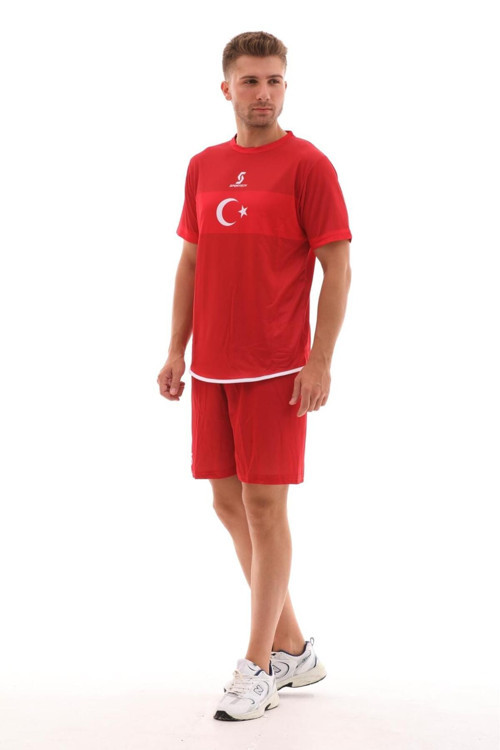 K0141 Türkiye Milli Takım Forması Kırmızı (Tek Kelime Isim Ve Numara Yazılır)