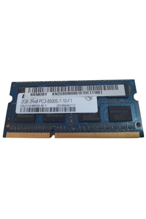 Elpida Ebj21Ue8Bds0-Ae-F 2Gb Pc3-8500 1066Mhz 204Pin Laptop / Notebook Sodımm Cl7 1.5V Non-Ecc Ddr3