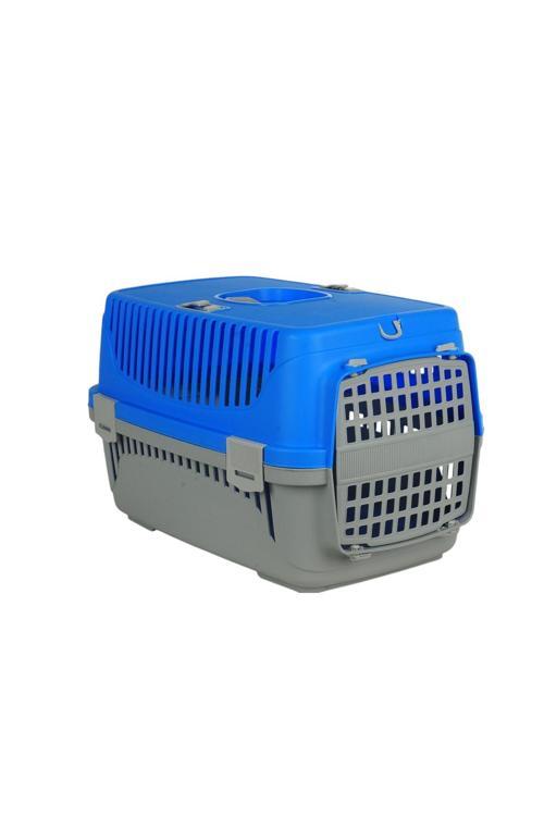 HZ-100 Kedi Köpek Evcil Hayvan Taşıma Çantası Box Orta Boy Çok Fonksiyonlu Mavi Gri