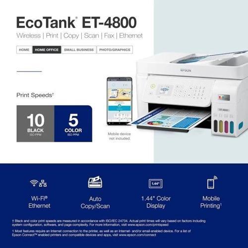 EcoTank ET-4800 Supertank Yazıcı White