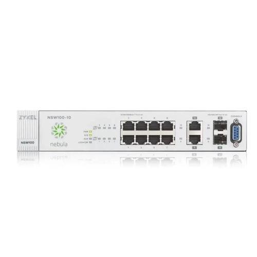 Nebula Bulut Switch 8 Port Gigabit + 2 Dual (GBE RJ-45/SFP)