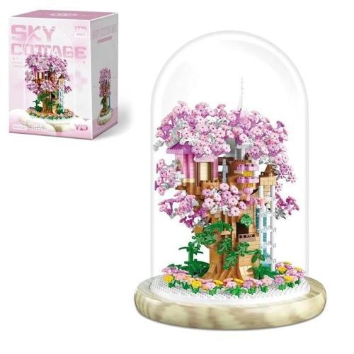 Insgen Kiraz Çiçeği Bonsai Ağaç Ev Yapı Seti