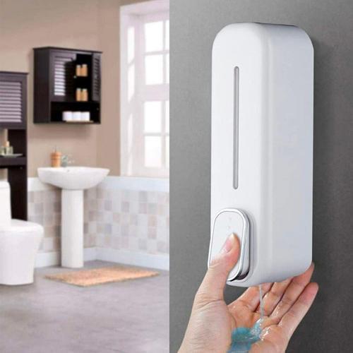 Lavabo Aparatı için 300ML Duvara Monte Beyaz Banyo Mutfak Sıvı Sabunluk Dispenser