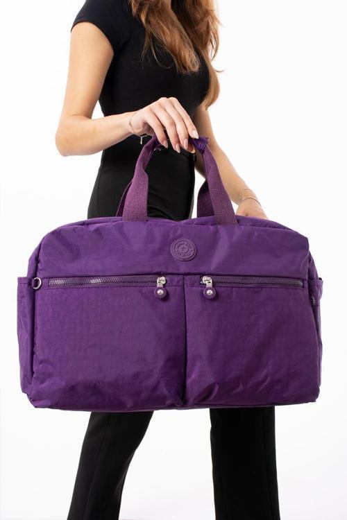 Seyehat Spor Çantası Kabin Boy Valiz 45*35 Cm Omuz ve Çapraz Askılı Hafif Klinkır Çanta Su İtici