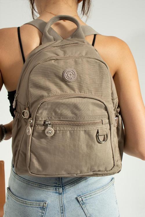 Kadın Sırt Çantası Günlük Kullanıma Uygun 30*25 Cm Klinkır Kumaş Çok Cepli Hafif Su İtici Kumaş