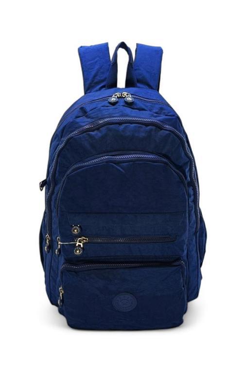 Klinkır Kumaş Lise Ortaokul Sırt Çantası Çok Cepli 571 Collection Goril Anahtarlık Hediyeli! 43*30 