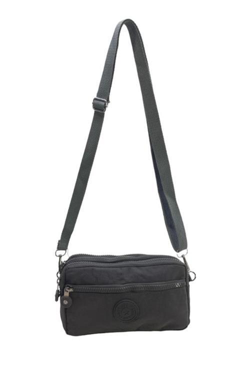 Klinkır Kumaş Mini Çapraz Askılı Kadın Çanta 571 Collection Yağmur Geçirmez El Çantası 20*10 Cm