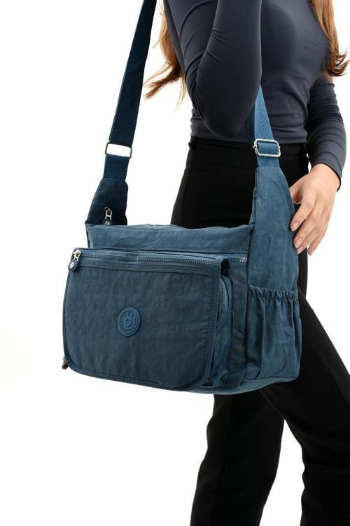 Klinkır Postacı Okul Çantası Çapraz Askılı Büyük Boy Omuz Çantası Yağmur Geçirmez Özel Kumaş