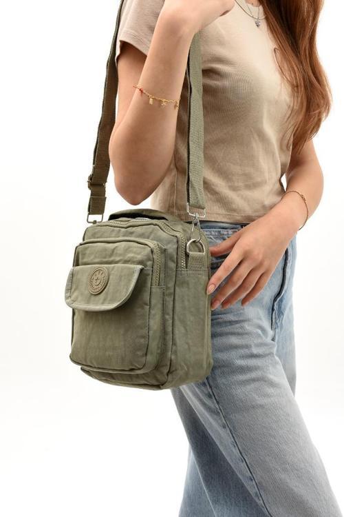 571 Collection Klinkır Kumaş Unisex Postacı Çanta Elde Tutma Çapraz Askılı Omuz Çantası 25*15 Cm
