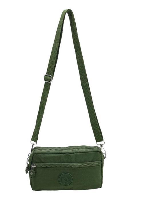 Klinkır Kumaş Mini Çapraz Askılı Kadın Çanta 571 Collection Yağmur Geçirmez El Çantası 20*10 Cm