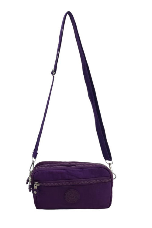 Klinkır Kumaş Mini Çapraz Askılı Kadın Çanta 571 Collection Yağmur Geçirmez El Çantası 20*10 Cm