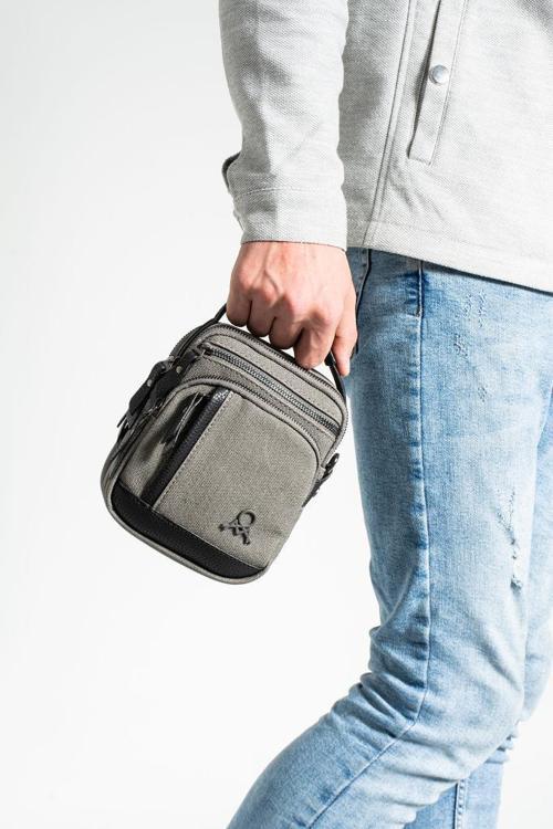 Erkek Postacı Çanta Omuz Çantası 18*12 Cm Çapraz Askılı Omuz Çantası Mega Çanta Kanvas Kumaş