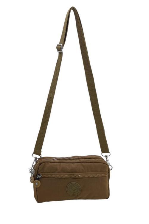 Klinkır Kumaş Mini Çapraz Askılı Kadın Çanta 571 Collection Yağmur Geçirmez El Çantası 20*10 Cm