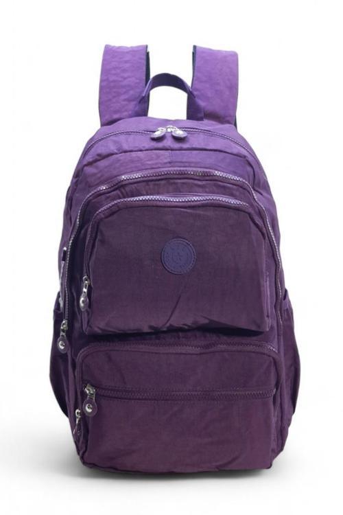 Klinkır Kumaş Lise Ortaokul Üniversite Sırt Çantası Çok Cepli Goril Anahtarlık Hediyeli! 43*30 Cm