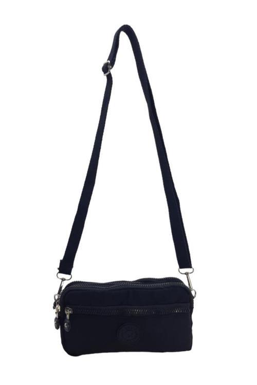 Klinkır Kumaş Mini Çapraz Askılı Kadın Çanta 571 Collection Yağmur Geçirmez El Çantası 20*10 Cm
