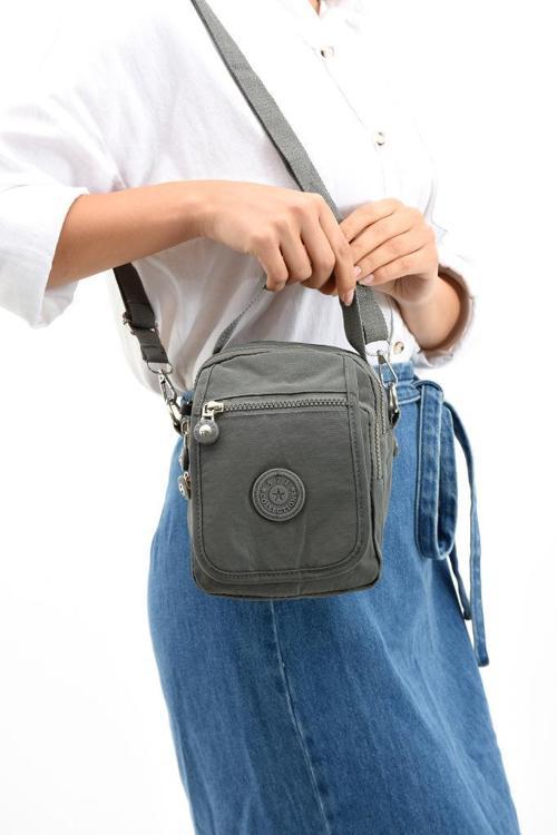 571 Collection Klinkır Kumaş Unisex Postacı Çanta Elde Tutma Çapraz Askılı Omuz Çantası 20*12 Cm