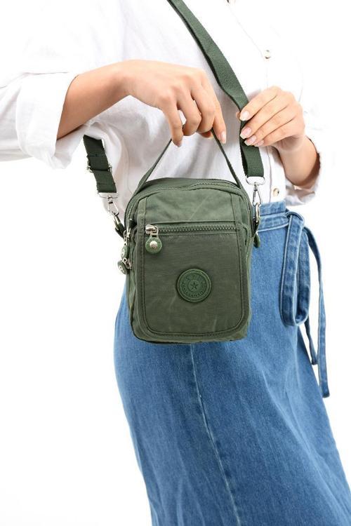 571 Collection Klinkır Kumaş Unisex Postacı Çanta Elde Tutma Çapraz Askılı Omuz Çantası 20*12 Cm