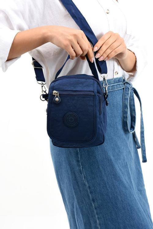 571 Collection Klinkır Kumaş Unisex Postacı Çanta Elde Tutma Çapraz Askılı Omuz Çantası 20*12 Cm