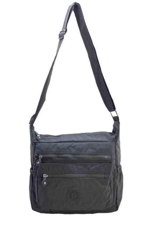 Kadın Postacı Çanta Hafif Klinkır Kumaş Çok Cepli Çapraz Askılı Omuz Çantası 28*25 Cm Günlük Çanta