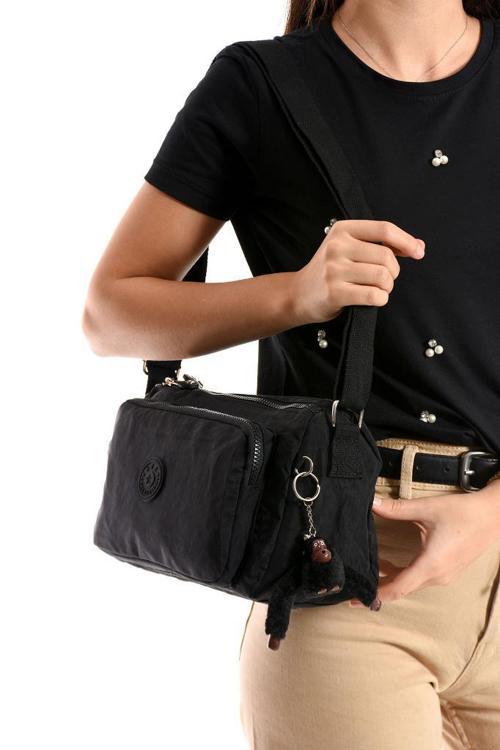 Kadın Postacı Çanta Hafif Klinkır Kumaş 25*18 Cm Çapraz Askılı Omuz Çantası Günlük Çanta 