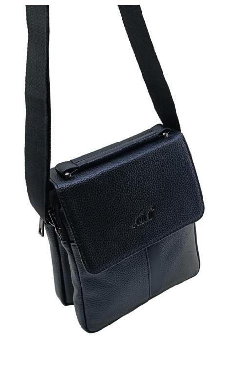 Erkek Postacı Çanta Çapraz Askılı Suni Deri Omuz Çantası 19*24 Cm Vegan Deri