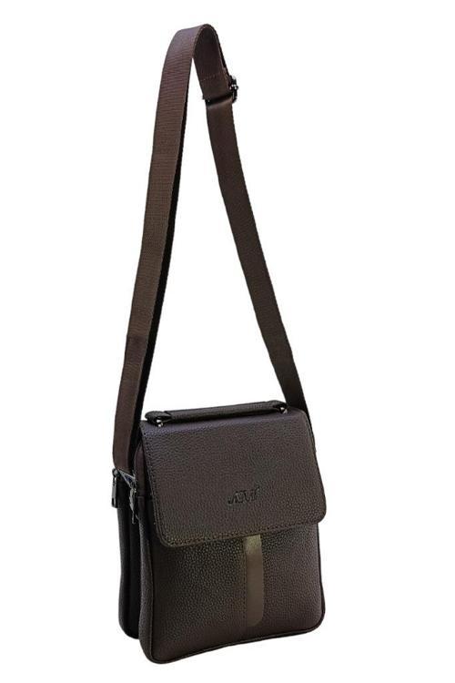 Erkek Postacı Çanta Çapraz Askılı Suni Deri Omuz Çantası 19*24 Cm Vegan Deri