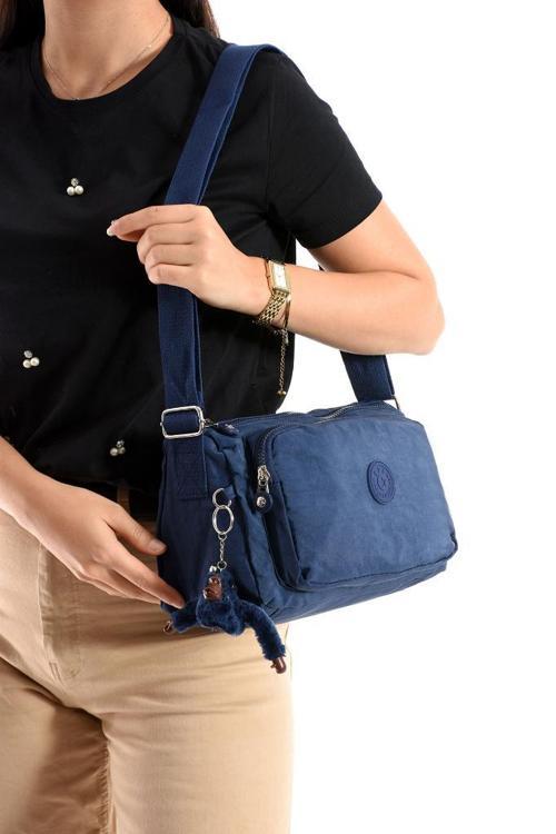 Kadın Postacı Çanta Hafif Klinkır Kumaş 25*18 Cm Çapraz Askılı Omuz Çantası Günlük Çanta 