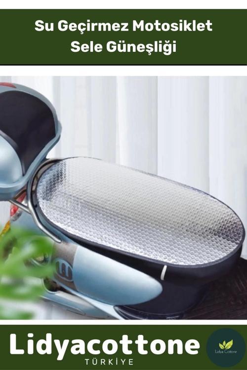 Motosiklet Sele Koruma Güneşliği 60 cm x 35 cm Lastikli Alüminyum Isı Yalıtımlı Hafif Su Geçirmez