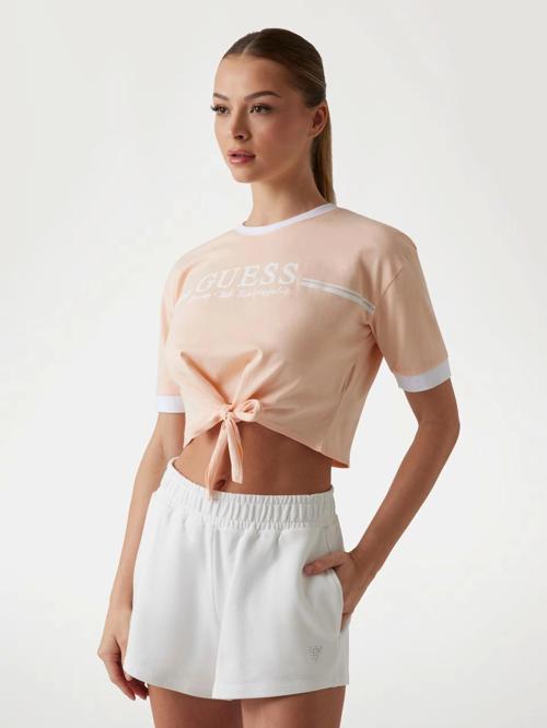 Kadın Gri Bağlamalı Tişört