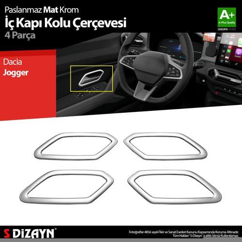 Dacia Jogger Krom İç Kapı Kolu Çerçevesi 4 Prç 2022 Üzeri A+ Kalite (Mat Krom)