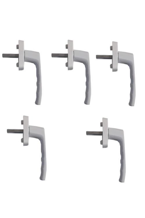 5 ADET-Pimapen® Marka Alüminyum Pencere Kolu (BEYAZ)