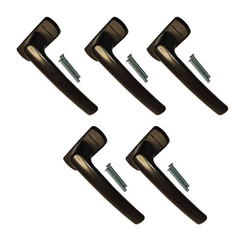 5 ADET-Pimapen® Marka Alüminyum Pencere Kolu (KOYUKAHVE)